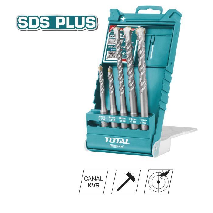 Juego De 5 Brocas Para Pared SDS-Plus