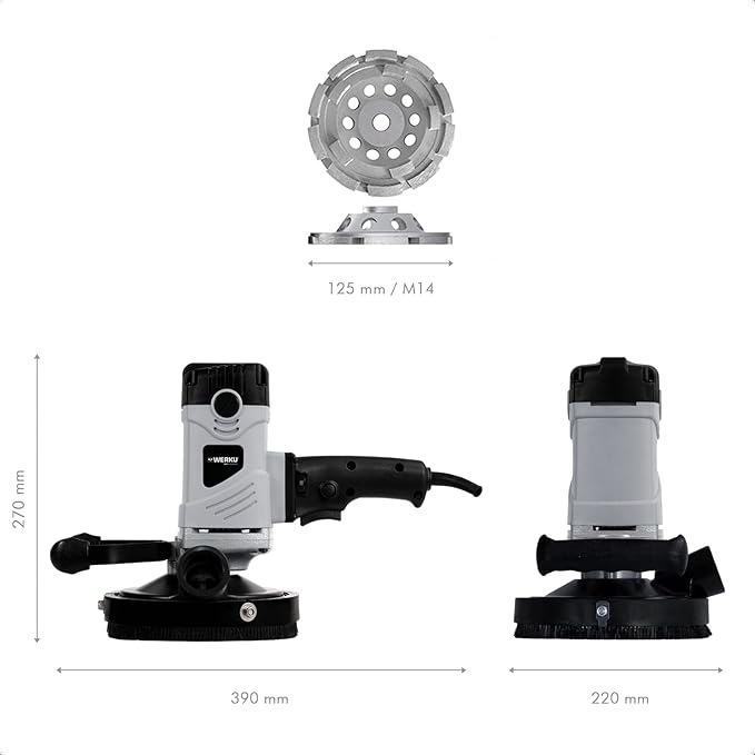 Lijadora Circular Paredes hormigón