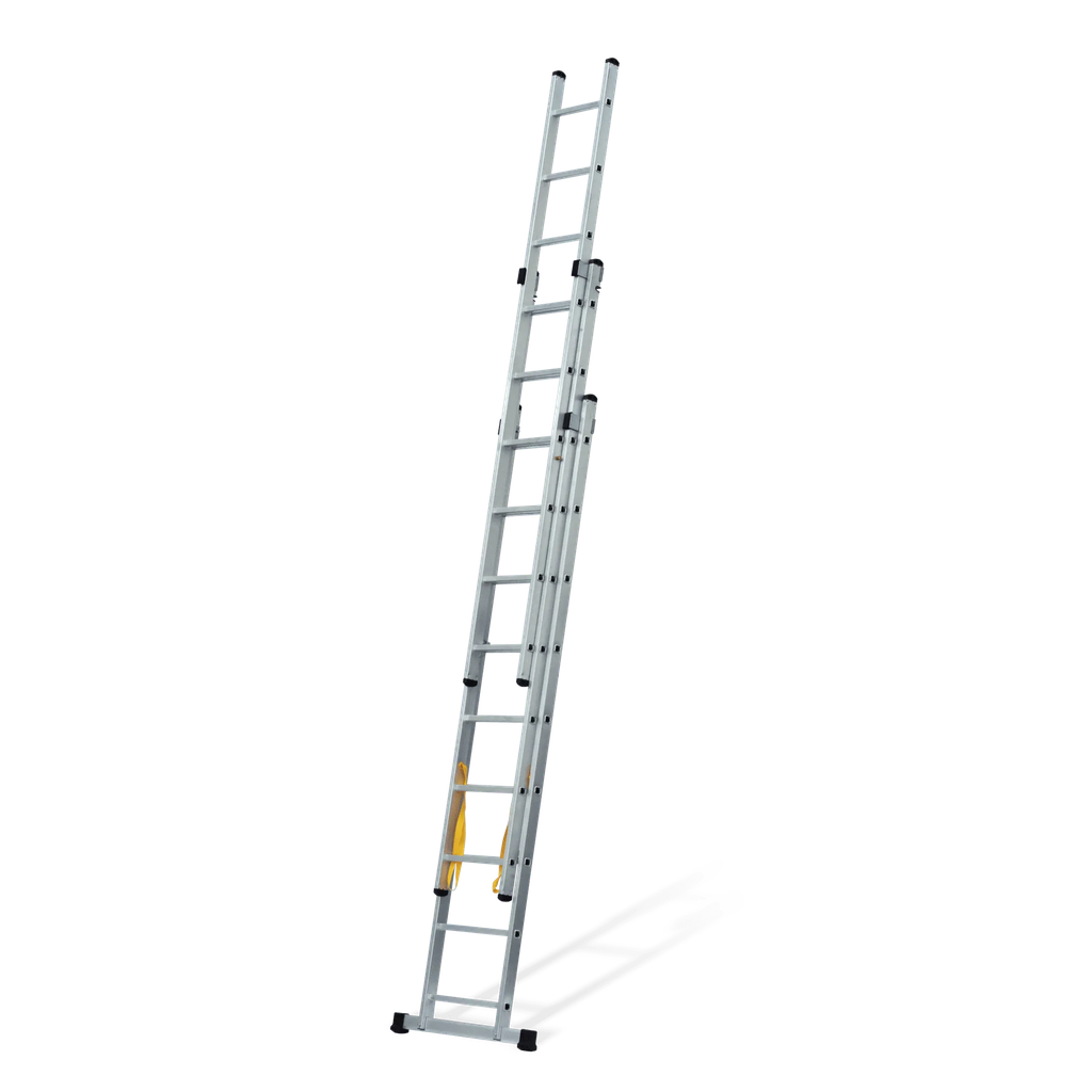 ESCALERA TRIPLE EXTENSIBLE CON PELDAÑOS CUADRADOS 3X2.5M