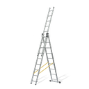 ESCALERA TRIPLE EXTENSIBLE CON PELDAÑOS CUADRADOS 3X3M