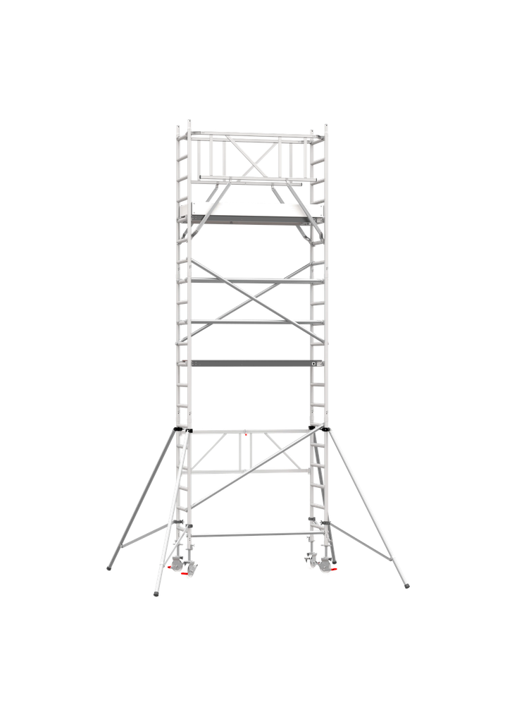 Scafline Aluminum Scaffolding with Braces 75 x 190cm (Working Height 8.20 Meters)