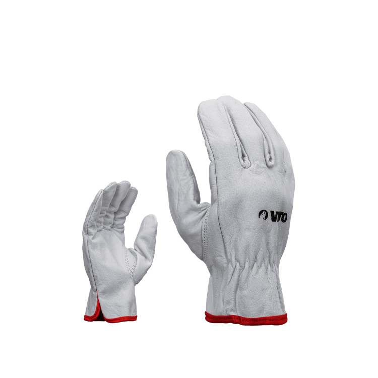 Guante De Trabajo En Piel Genuino