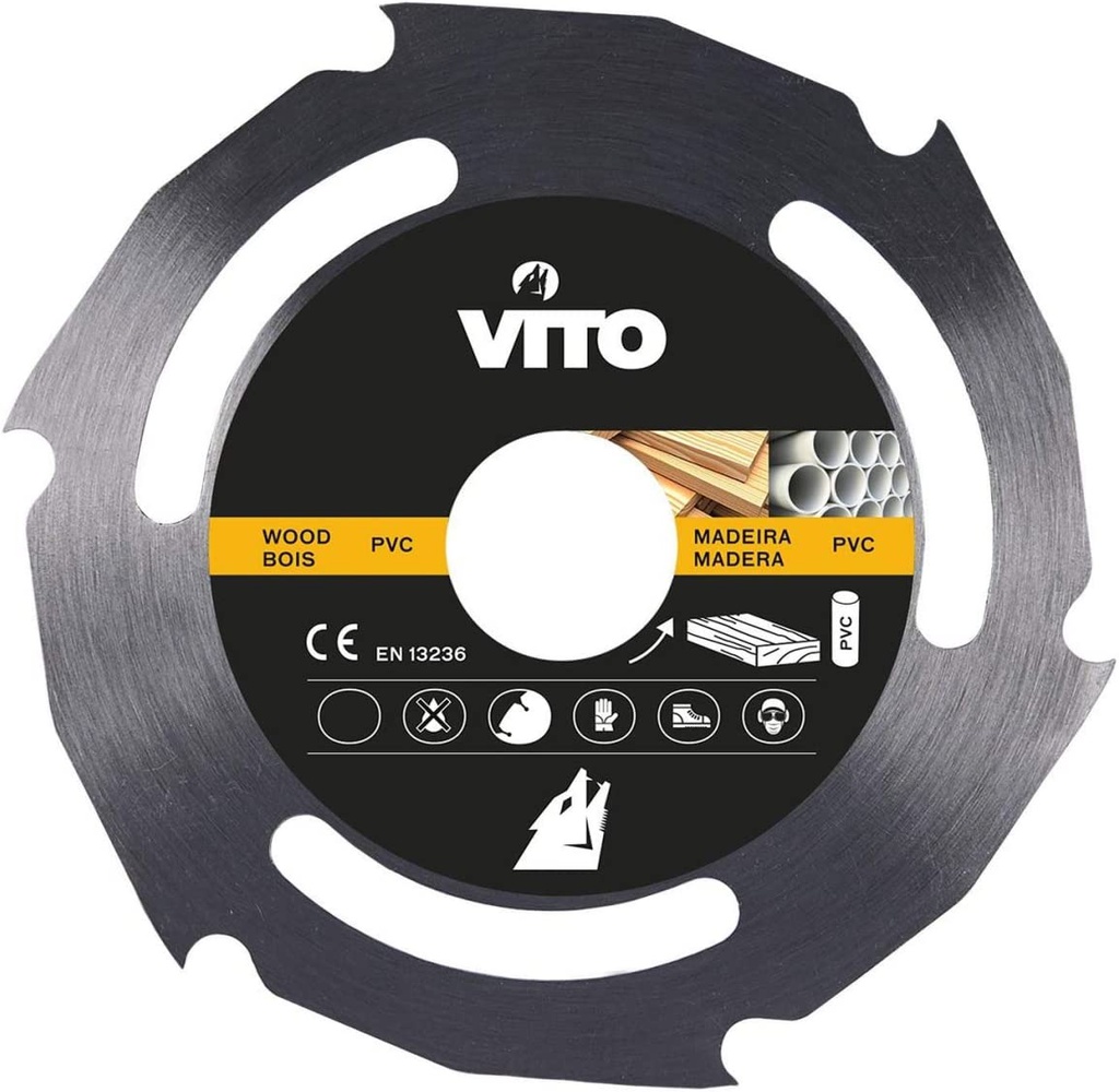 Disco corte madera para amoladora 115mm