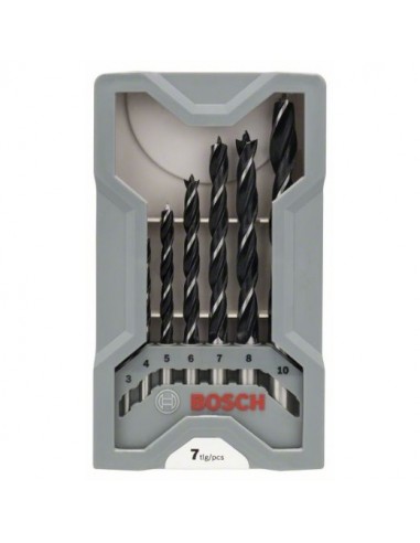 PRO Wood Drill Bit Sets, 7 pcs. 3-10 mm