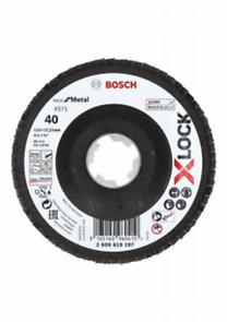 Discos de láminas X-LOCK, versión biselada, placa de fibra, Ø de 115 mm, G 40, X571, Best for Metal