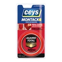Cinta de doble cara con malla Montack 19mm 2,5m
