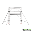 Scafline Tirantes Base Plegable 75cm X 190cm Altura De Trabajo 3.50 Metros