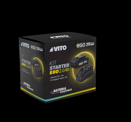 KIT STARTER EGO 2.0AH: 1X BATERÍA 20V 2AH + CARGADOR RÁPIDO