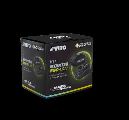 KIT STARTER EGO 4.0AH: 1X BATERIA 20V 4AH + CARGADOR RÁPIDO