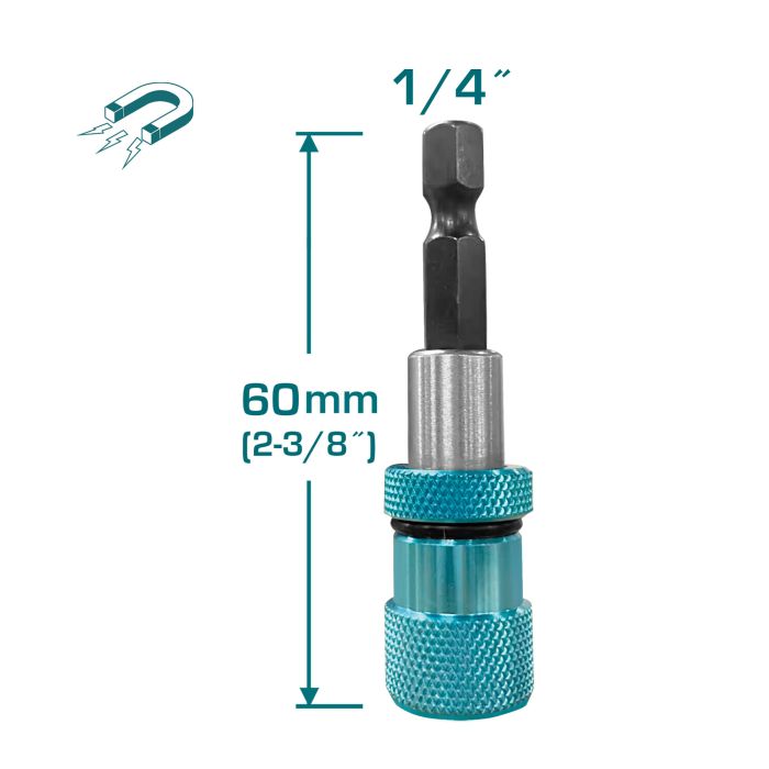 Portapuntas magnético de 1/4'' con límite