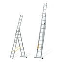 Square-Steps Triple Extension Ladder 3x3 M 3 X 10 Rungs