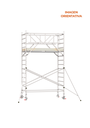 Andamio Aluminio Scafline Tirantes 135 * 250 cms (altura de trabajo 4,20metros)