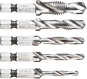 5-piece Metric Threaded Drill Bit Set X