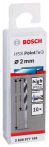 Broca helicoidal HSS PointTeQ 2,0 mm: 10 uds