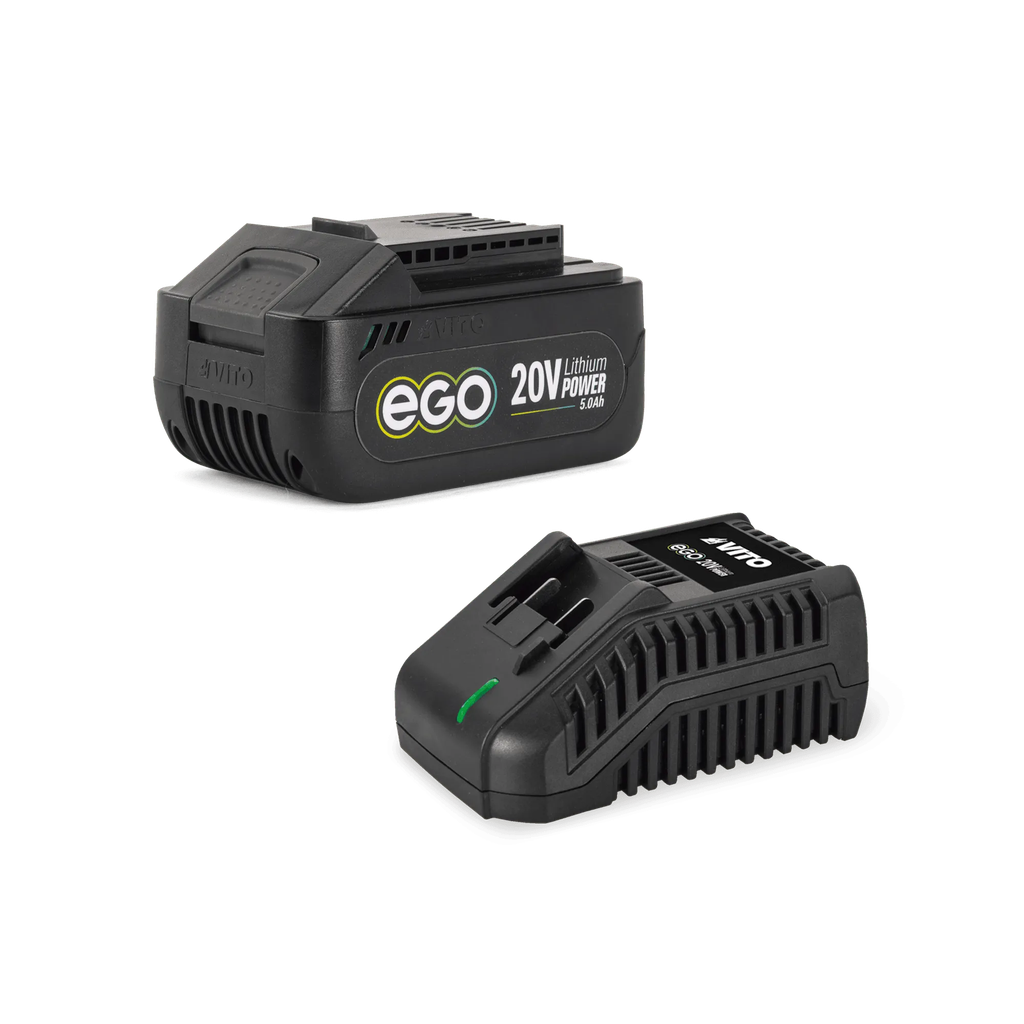 KIT STARTER EGO 5.0AH: 1X BATERÍA 20V 5AH + CARGADOR RÁPIDO