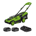 Lawnmower Brushless 400MM 40V, with 2 Batteries and Charger