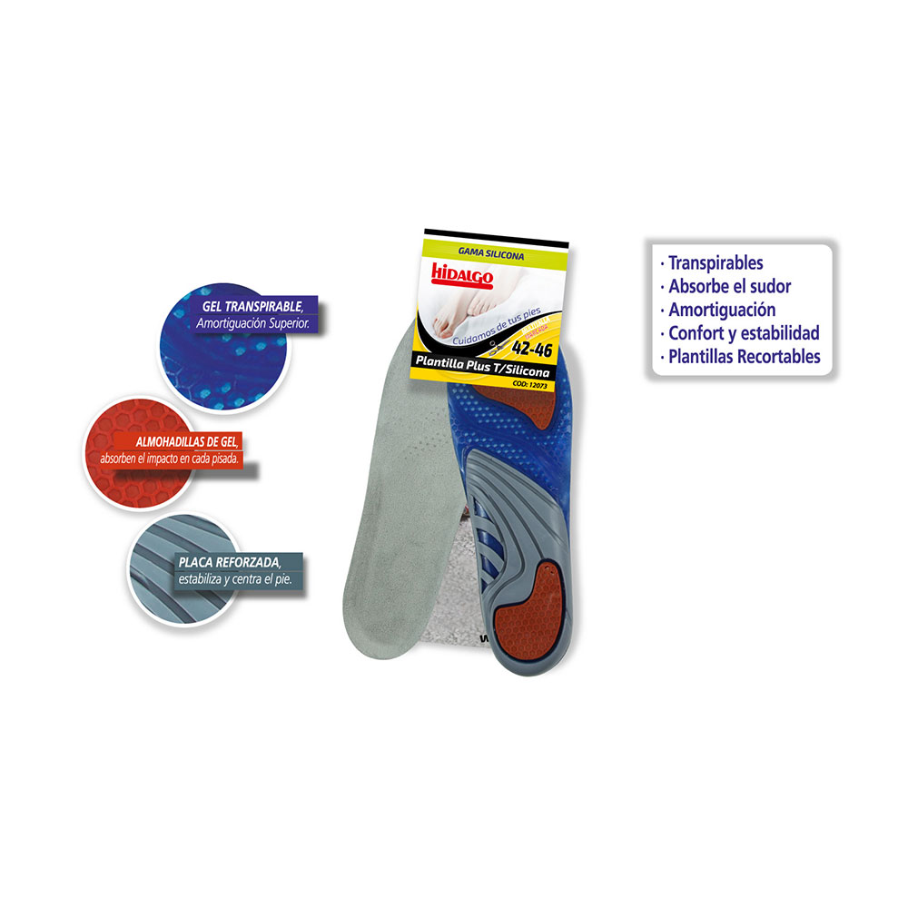 PLANTILLA PARA CALZADO PLUS SILICONA T: 42-46