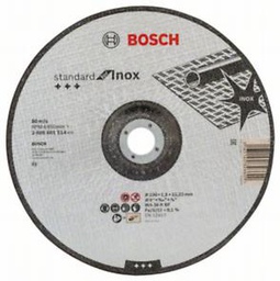 [2608601514] Cutting Disc Concave Cutting Standard INOX Bosch 230x1.9mm
