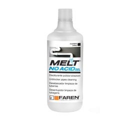 Biodegradable sanitizing unblocker melt no acid gel 1l
