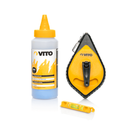 [VIFMPO] Set Of Chalk Line, Chalk Powder And String Leveler