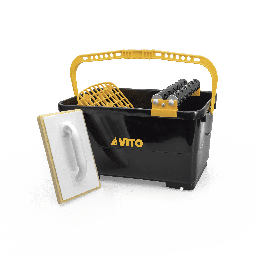 [VIBER] Tiling set composed of a double wringer roller, a 23-litre capacity bucket and sponge trowel.
