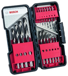 [2608577350] Tough Box Set of 18 PointTeQ HSS Twist Drill Bits 1 - 10 mm