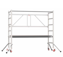 [K102100] Scafline Tirantes Base Plegable 75cm X 190cm Altura De Trabajo 2.75 Metros