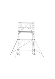 [K102102] Scafline Tirantes Base Plegable 75cm X 190cm Altura De Trabajo 4.80 Metros