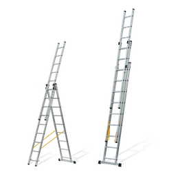 [VIETQ3] ESCALERA TRIPLE EXTENSIBLE CON PELDAÑOS CUADRADOS 3X3M 3*10 peldaños