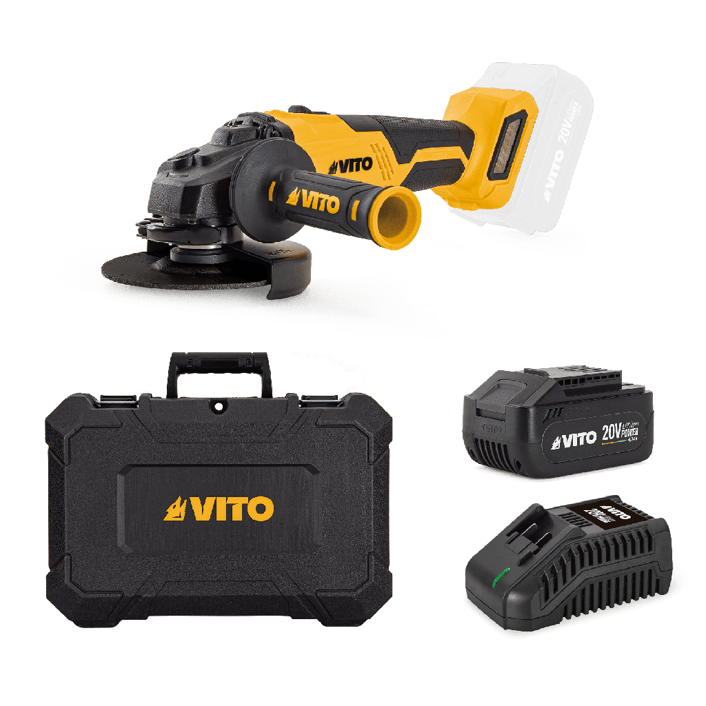 [VIBCRBSFL20AB4CSCX] PACK: Amoladora 115mm Brushless 20v – 115mm