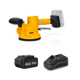 [PACK10EGO] VENTOSA VIBRATORIA PARA CERÁMICA 130MM 20V+BAT. 2AH+CARGADOR