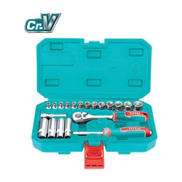 [THT141201] Ratchet set and accessories 1/4&quot;