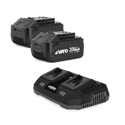 [PACK6STARTER] STARTEREGO: 2x 5.0AH Batteries + Dual charger