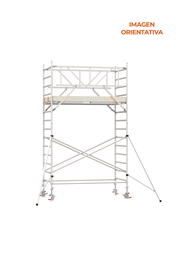 [K102132] Scafline Aluminum Scaffolding with Braces 135 * 190 cm (working height 4.20 meters)